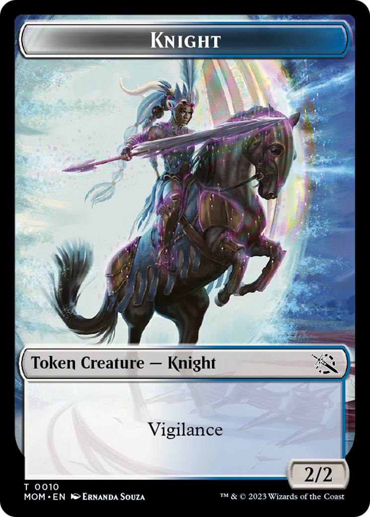 Phyrexian Myr // Knight Double-Sided Token [March of the Machine Tokens] | Gaming Infinity