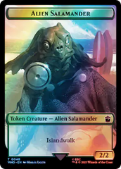 Dalek // Alien Salamander Double-Sided Token (Surge Foil) [Doctor Who Tokens] | Gaming Infinity