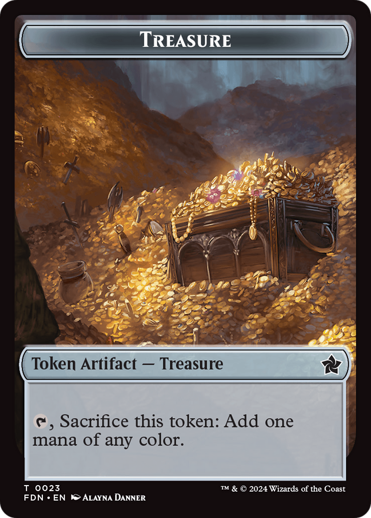 Food // Treasure Double-Sided Token [Foundations Tokens] | Gaming Infinity