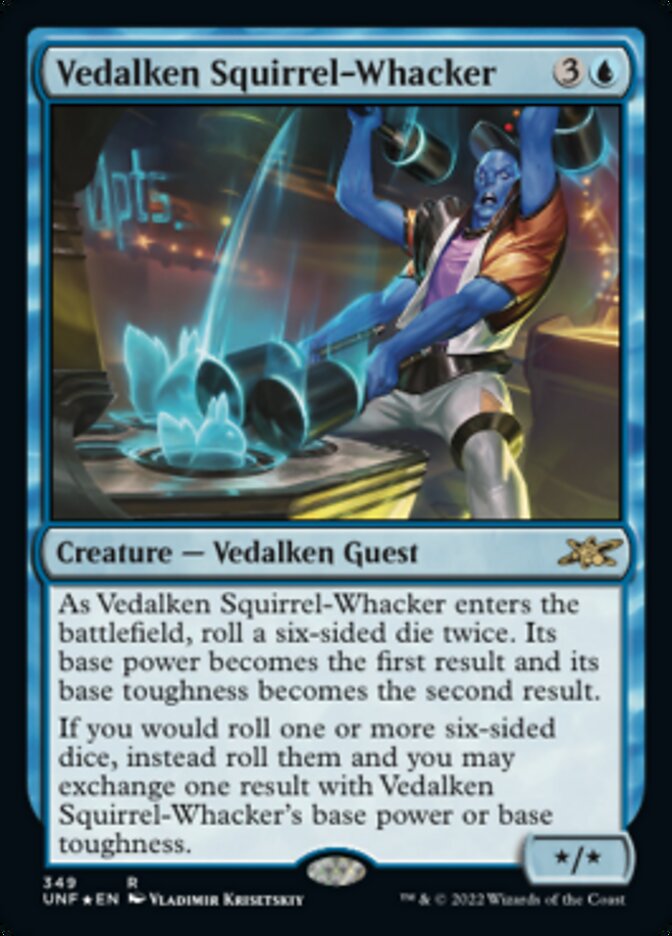 Vedalken Squirrel-Whacker (Galaxy Foil) [Unfinity] | Gaming Infinity