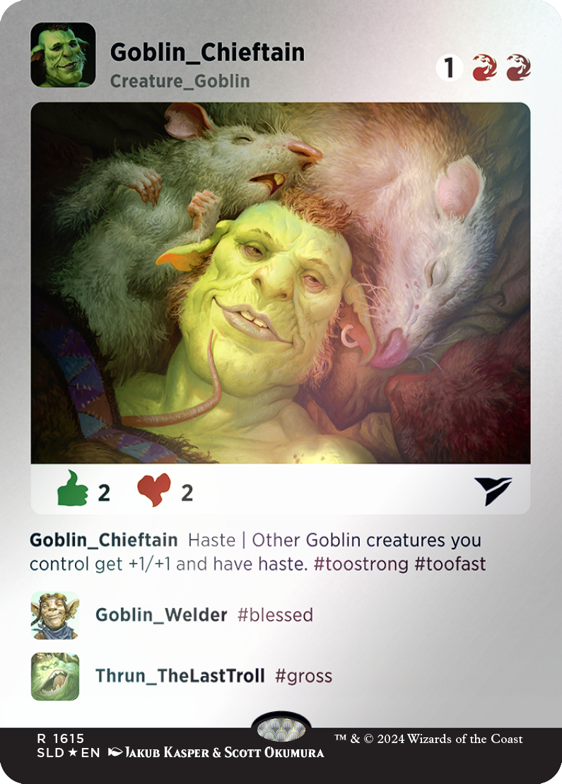 Goblin Chieftain (Rainbow Foil) [Secret Lair Drop Series] | Gaming Infinity