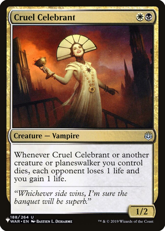 Cruel Celebrant [The List] | Gaming Infinity