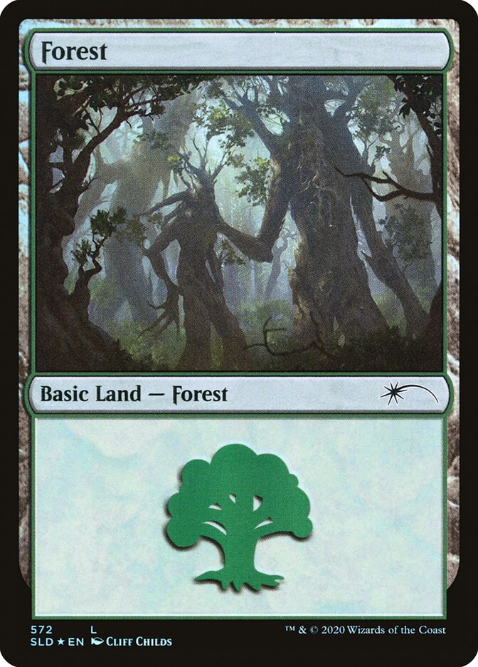 Forest (Tree Hugging) (572) [Secret Lair Drop Promos] | Gaming Infinity