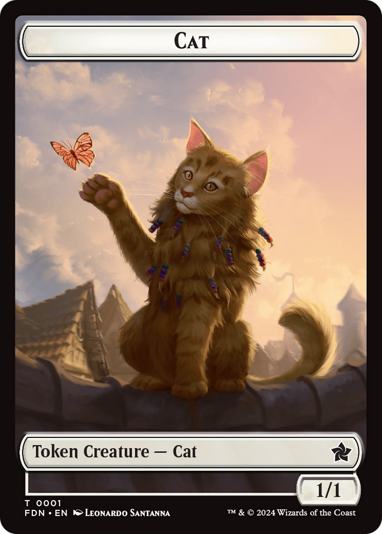 Cat (0001) // Cat (0002) Doubled-Sided Token [Foundations Tokens] | Gaming Infinity