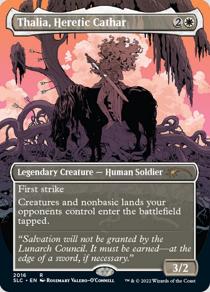 Thalia, Heretic Cathar (Borderless) [Secret Lair Countdown Kit] | Gaming Infinity