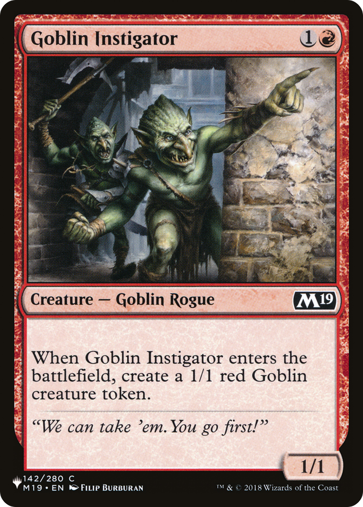 Goblin Instigator [The List] | Gaming Infinity