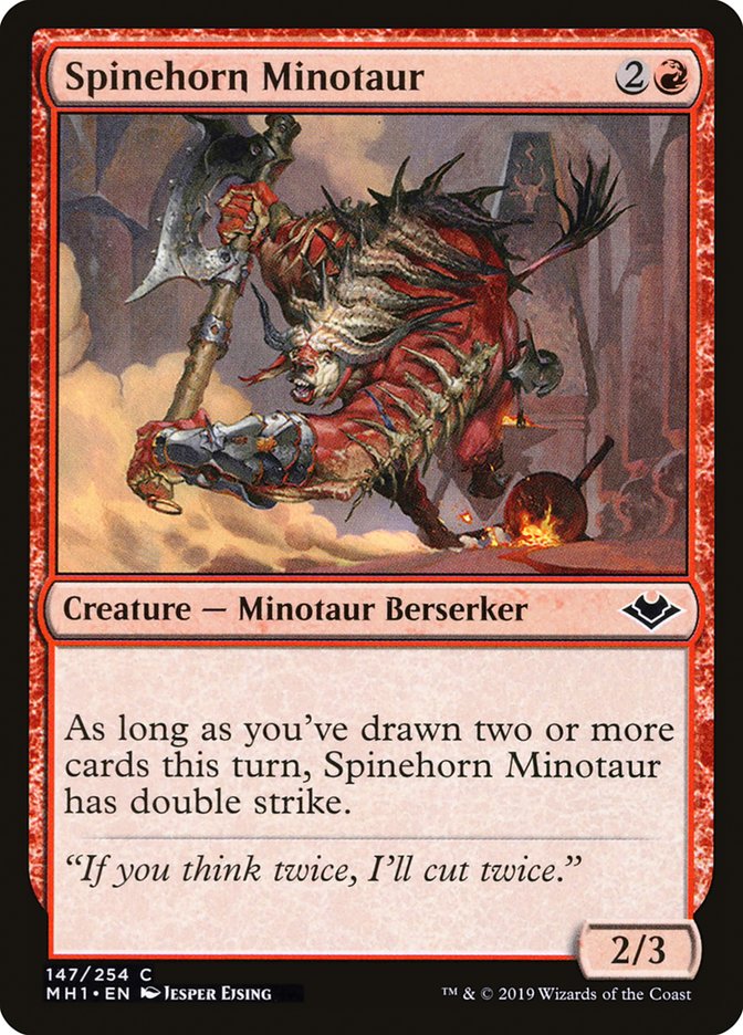 Spinehorn Minotaur [Modern Horizons] | Gaming Infinity