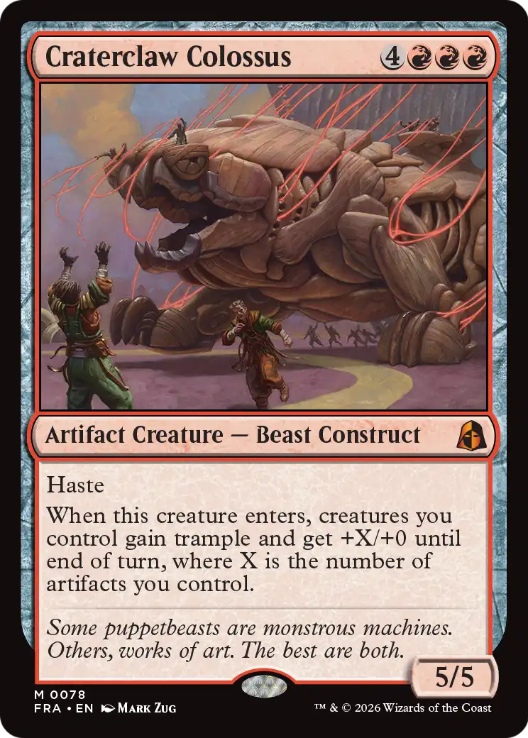 Craterclaw Colossus [Reality Fracture] | Gaming Infinity