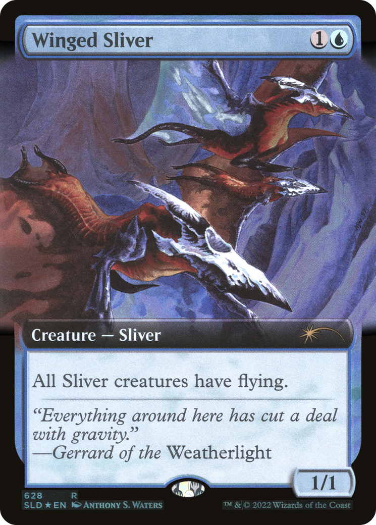 Winged Sliver (Extended Art) [Secret Lair Drop Promos] | Gaming Infinity