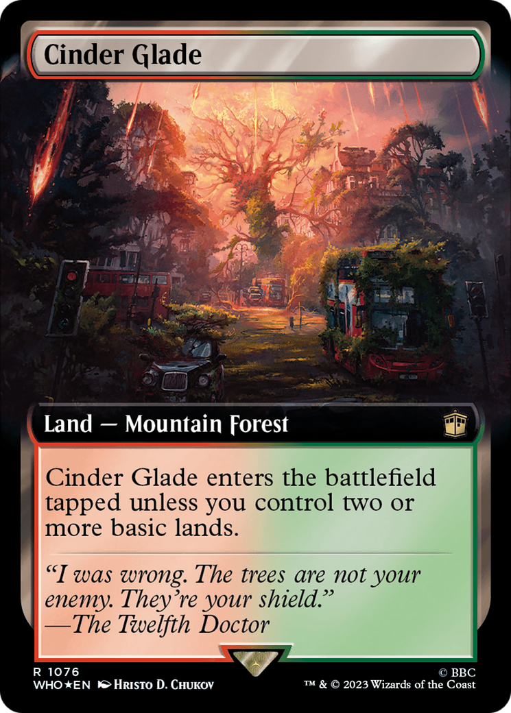 Cinder Glade (Extended Art) (Surge Foil) [Doctor Who] | Gaming Infinity