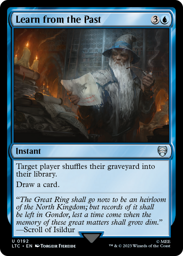 Learn from the Past [The Lord of the Rings: Tales of Middle-Earth Commander] | Gaming Infinity