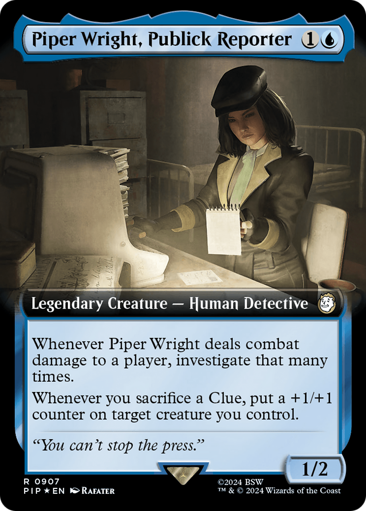 Piper Wright, Publick Reporter (Extended Art) (Surge Foil) [Fallout] | Gaming Infinity