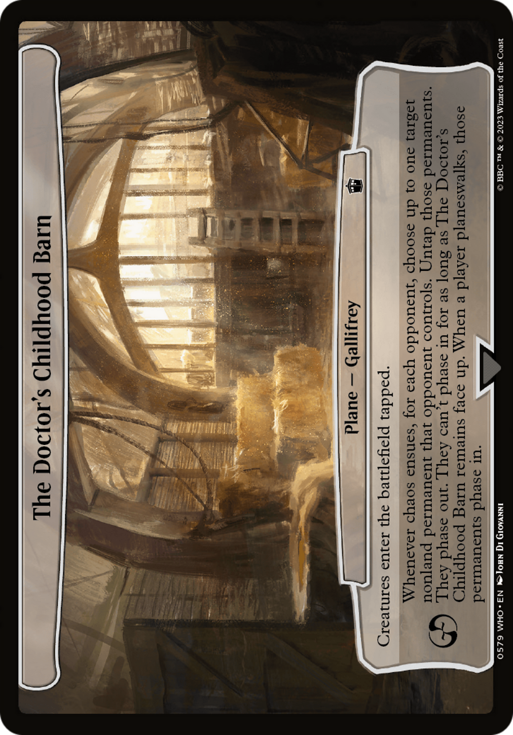 The Doctor's Childhood Barn [Doctor Who] | Gaming Infinity