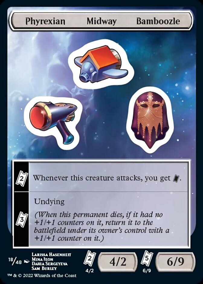 Phyrexian Midway Bamboozle [Unfinity Stickers] | Gaming Infinity