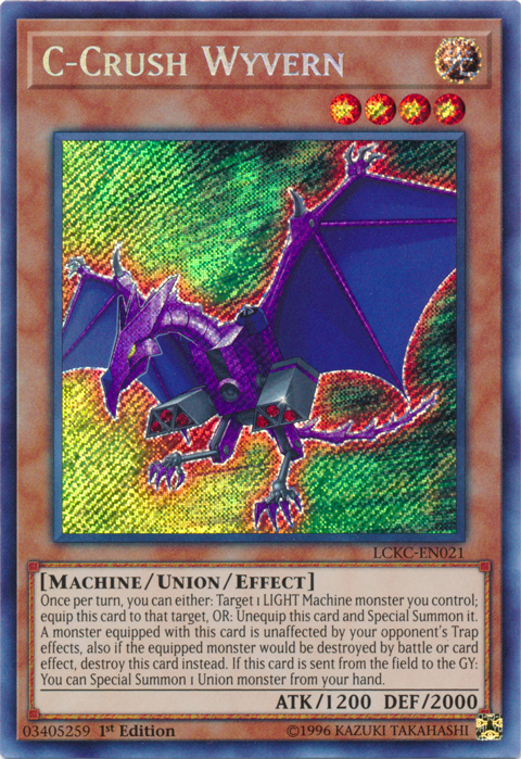 C-Crush Wyvern [LCKC-EN021] Secret Rare | Gaming Infinity