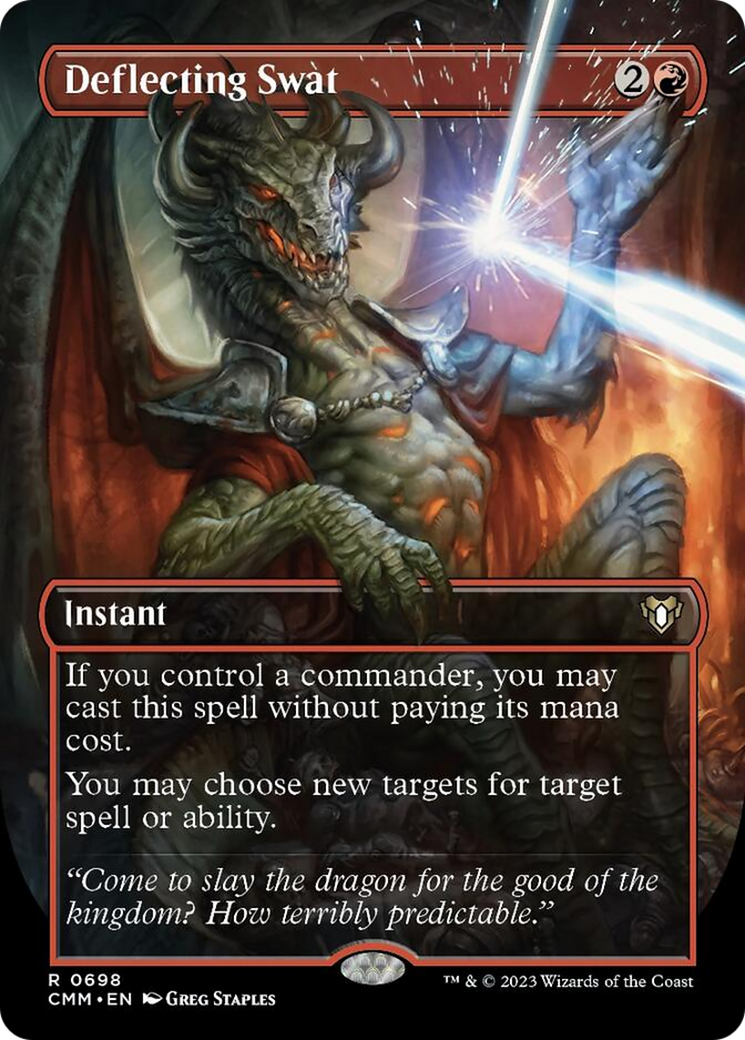 Deflecting Swat (Borderless Alternate Art) [Commander Masters] | Gaming Infinity