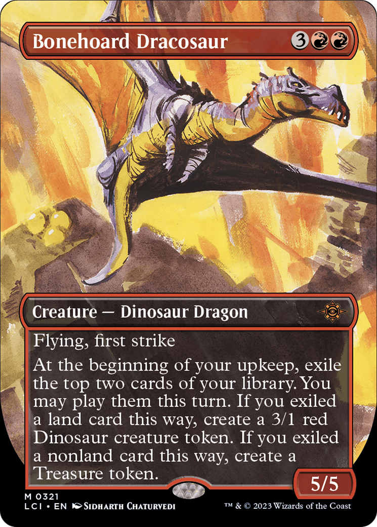 Bonehoard Dracosaur (Borderless) [The Lost Caverns of Ixalan] | Gaming Infinity