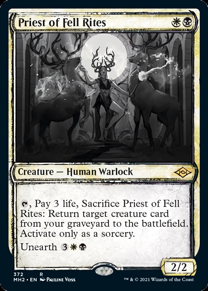 Priest of Fell Rites (Sketch) [Modern Horizons 2] | Gaming Infinity