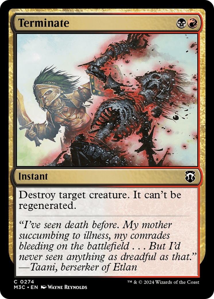 Terminate (Ripple Foil) [Modern Horizons 3 Commander] | Gaming Infinity