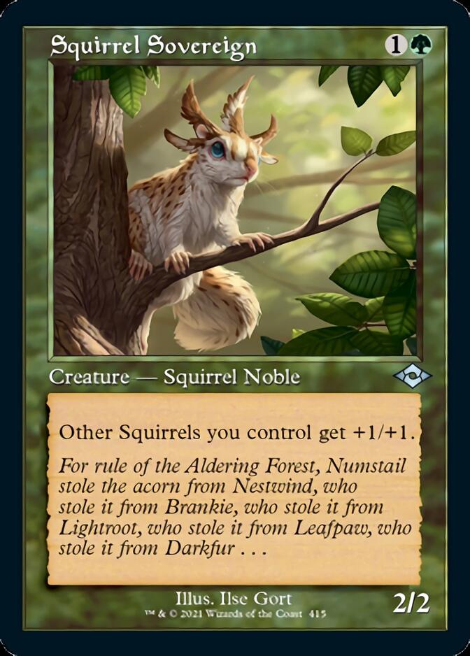 Squirrel Sovereign (Retro Foil Etched) [Modern Horizons 2] | Gaming Infinity