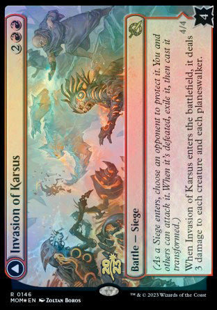 Invasion of Karsus // Refraction Elemental [March of the Machine Prerelease Promos] | Gaming Infinity