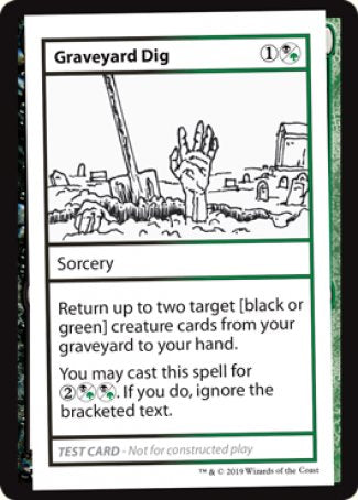 Graveyard Dig (2021 Edition) [Mystery Booster Playtest Cards] | Gaming Infinity