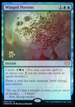 Winged Portent [Innistrad: Crimson Vow Prerelease Promos] | Gaming Infinity