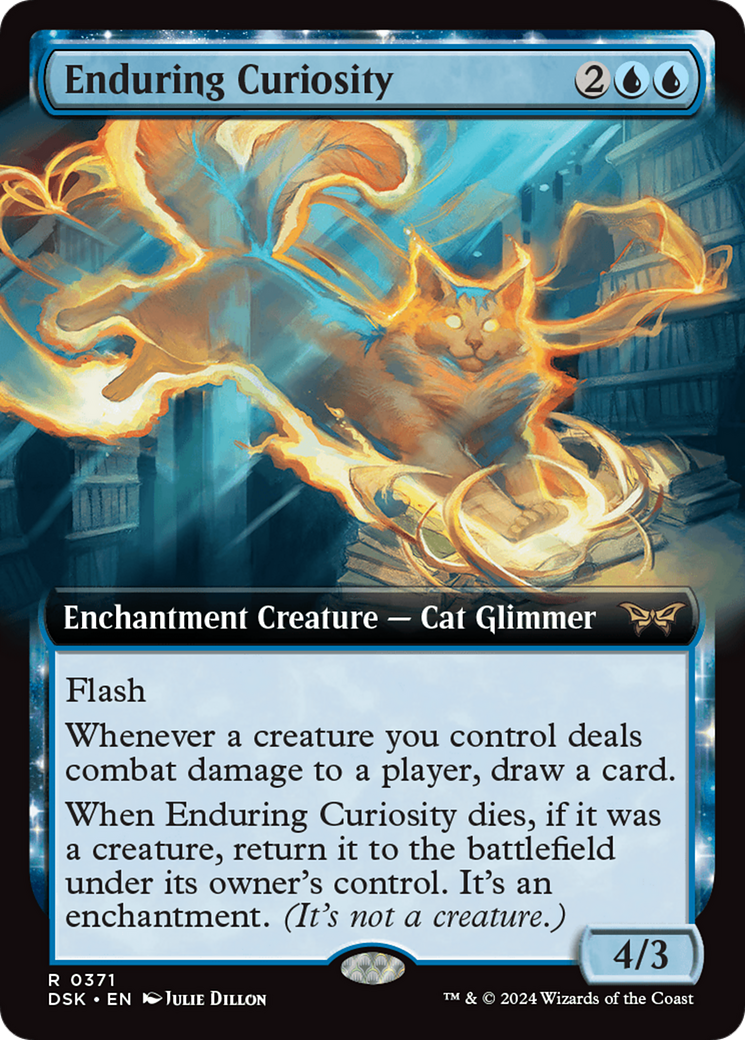 Enduring Curiosity (Extended Art) [Duskmourn: House of Horror] | Gaming Infinity