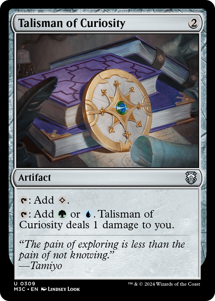 Talisman of Curiosity (Ripple Foil) [Modern Horizons 3 Commander] | Gaming Infinity