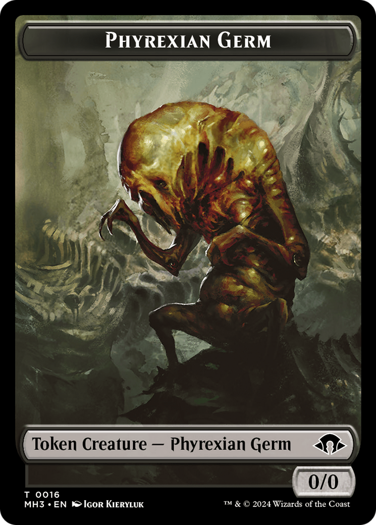 Phyrexian Germ // Angel Double-Sided Token [Modern Horizons 3 Tokens] | Gaming Infinity