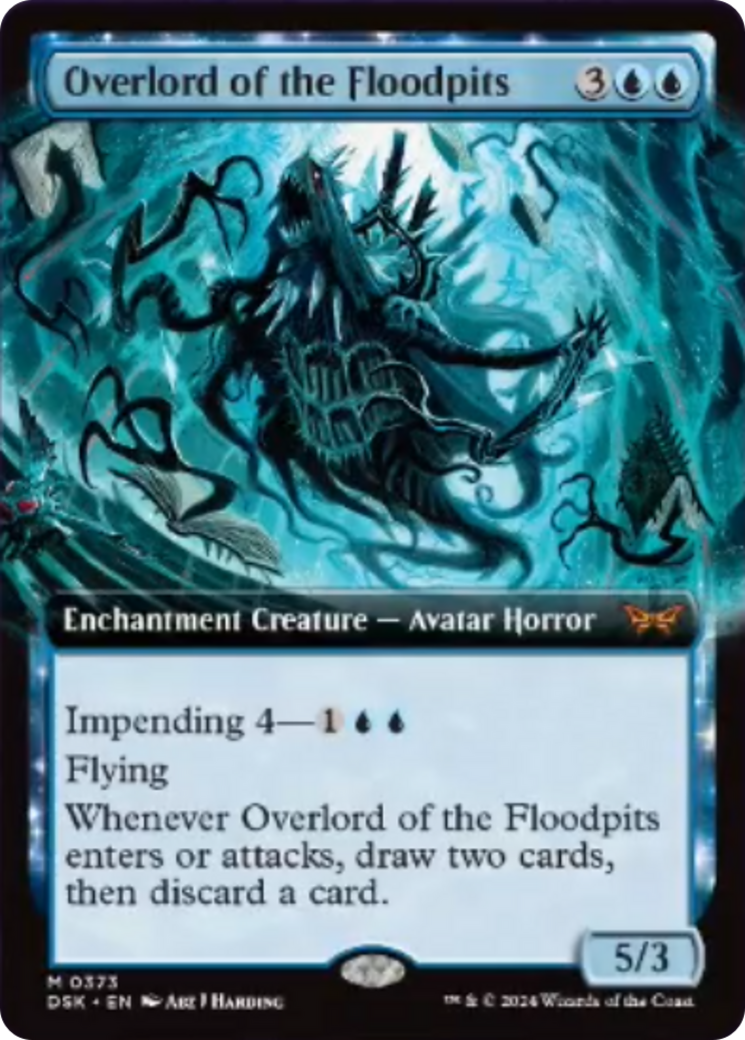 Overlord of the Floodpits (Extended Art) [Duskmourn: House of Horror] | Gaming Infinity