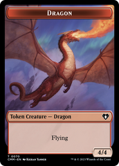 Dragon // Kor Ally Double-Sided Token [Commander Masters Tokens] | Gaming Infinity