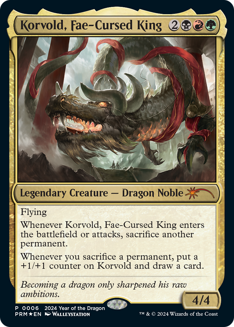 Korvold, Fae-Cursed King (Year of the Dragon 2024) [Standard Showdown Promos] | Gaming Infinity