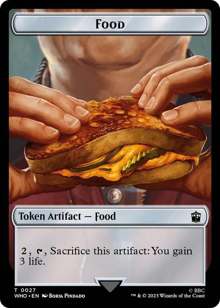 Alien Warrior // Food (0027) Double-Sided Token [Doctor Who Tokens] | Gaming Infinity