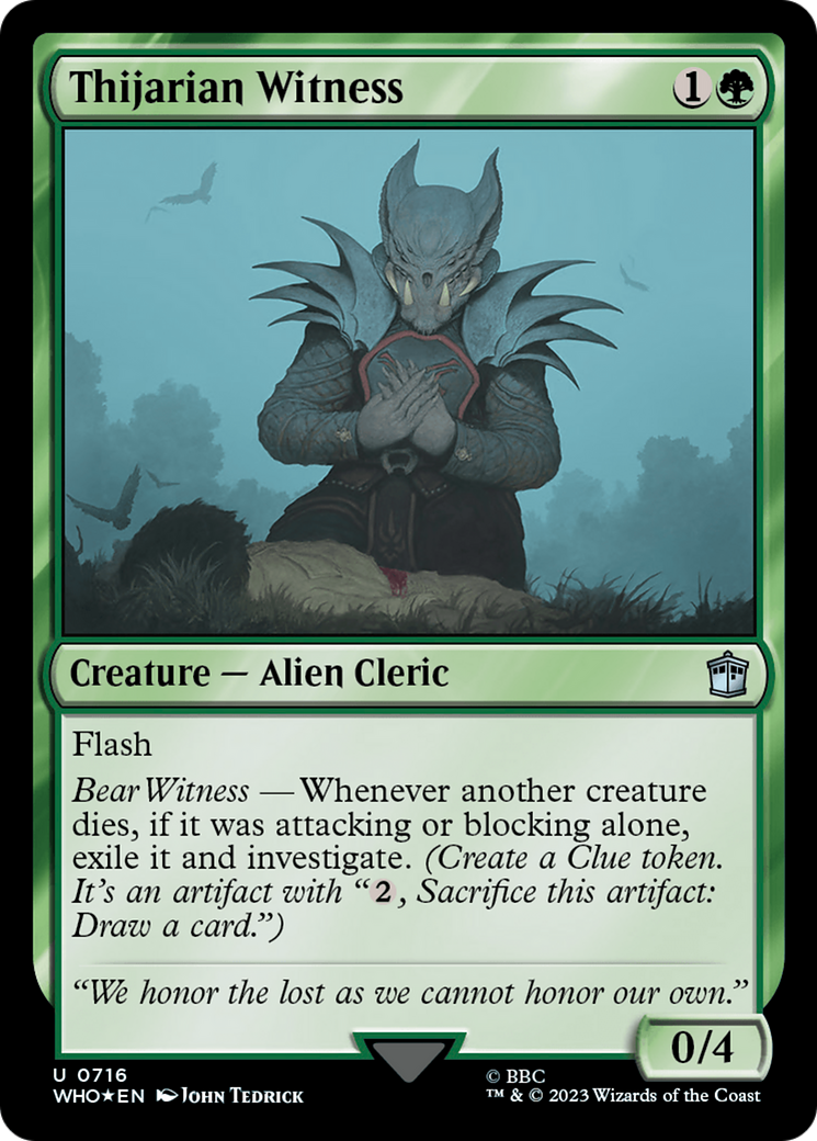 Thijarian Witness (Surge Foil) [Doctor Who] | Gaming Infinity