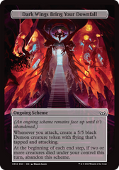 Dark Wings Bring Your Downfall (Full Art) [Duskmourn: Archenemy] | Gaming Infinity