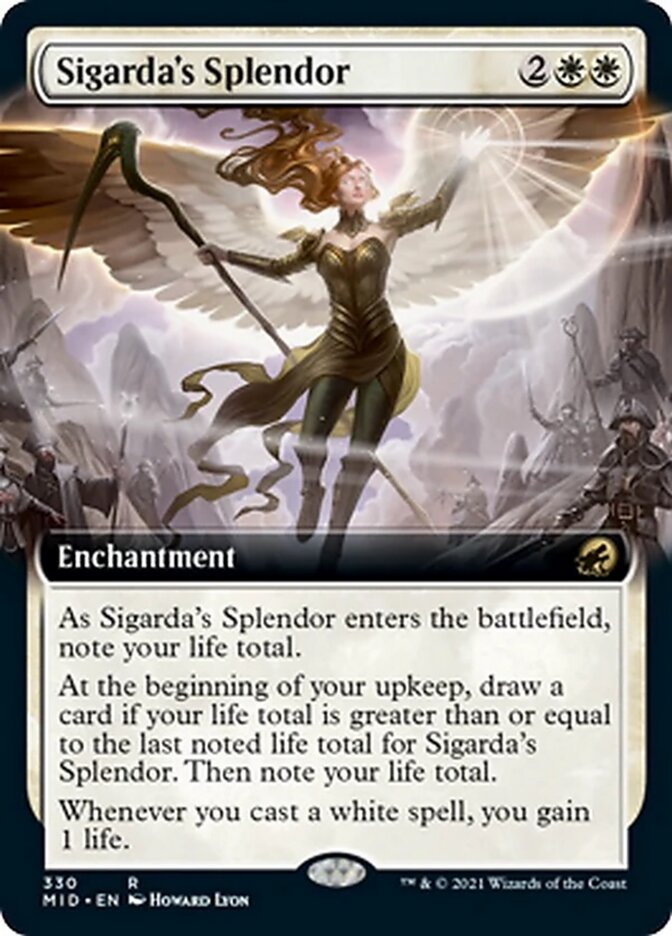 Sigarda's Splendor (Extended Art) [Innistrad: Midnight Hunt] | Gaming Infinity
