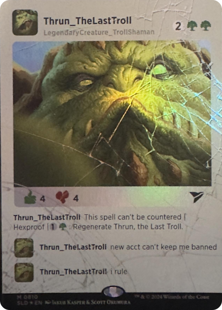 Thrun, the Last Troll (Rainbow Foil) [Secret Lair Drop Series] | Gaming Infinity