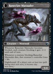 Baneblade Scoundrel // Baneclaw Marauder [Innistrad: Midnight Hunt] | Gaming Infinity