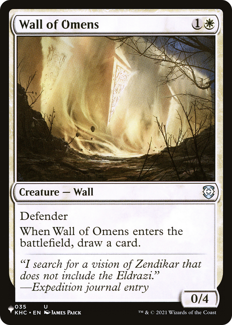 Wall of Omens (KHC) [The List] | Gaming Infinity