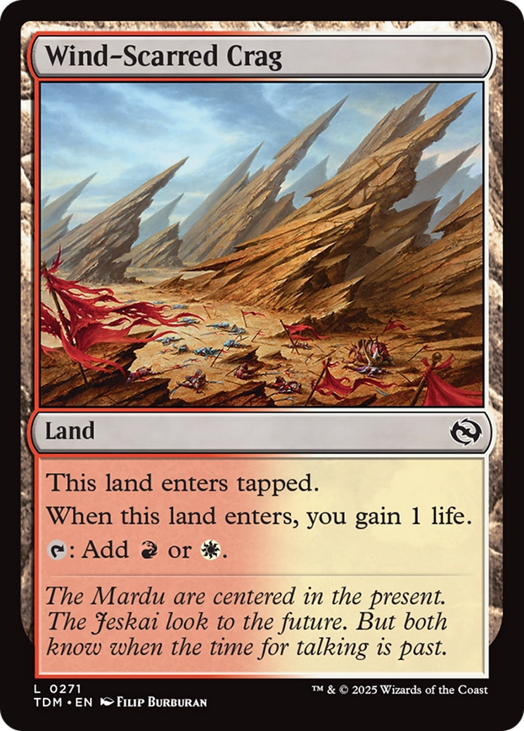 Wind-Scarred Crag [Tarkir: Dragonstorm] | Gaming Infinity