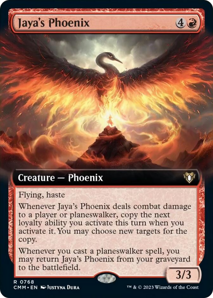 Jaya's Phoenix (Extended Art) [Commander Masters] | Gaming Infinity