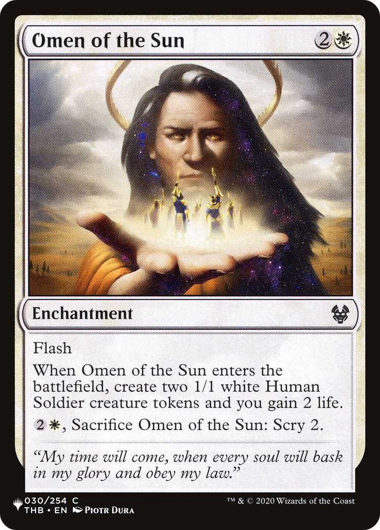 Omen of the Sun [The List] | Gaming Infinity