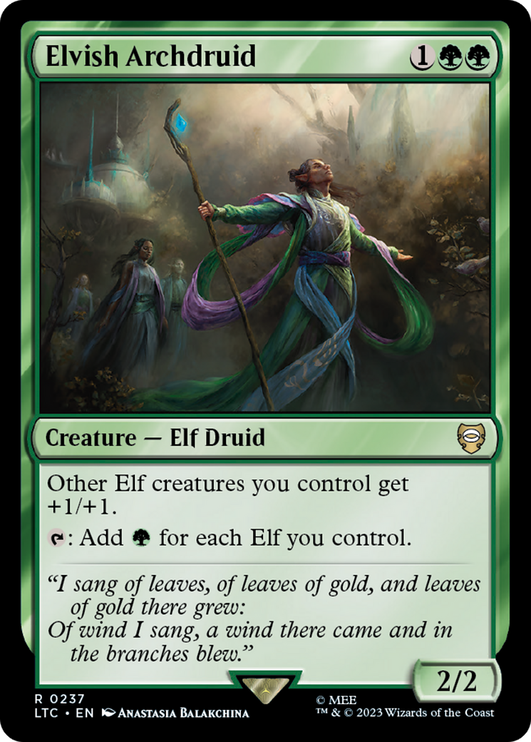 Elvish Archdruid [The Lord of the Rings: Tales of Middle-Earth Commander] | Gaming Infinity