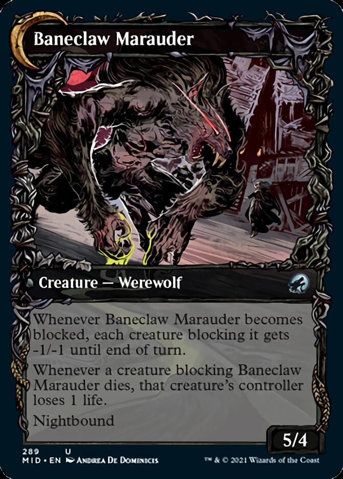 Baneblade Scoundrel // Baneclaw Marauder (Showcase Equinox) [Innistrad: Midnight Hunt] | Gaming Infinity