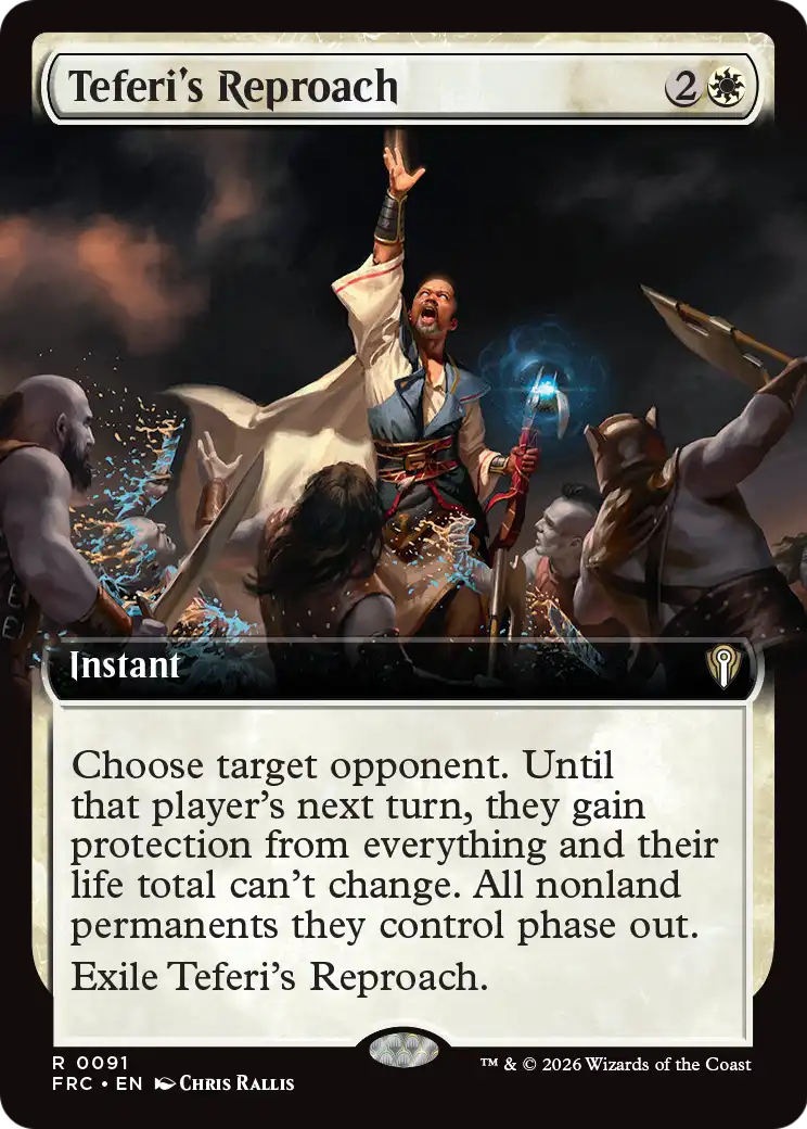 Teferi's Reproach (Extended Art) [Reality Fracture Commander] | Gaming Infinity