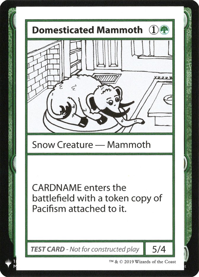 Domesticated Mammoth [Mystery Booster Playtest Cards] | Gaming Infinity