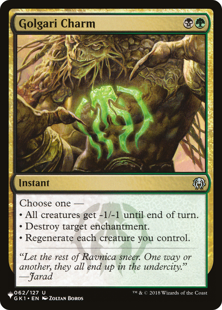 Golgari Charm [The List] | Gaming Infinity