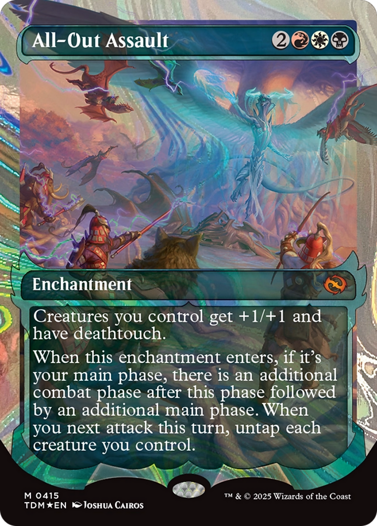 All-Out Assault (Showcase) (Halo Foil) [Tarkir: Dragonstorm] | Gaming Infinity