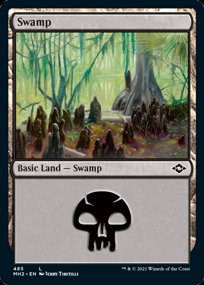 Swamp (485) (Foil Etched) [Modern Horizons 2] | Gaming Infinity